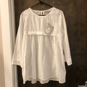 New with Tags World Market White Tunic